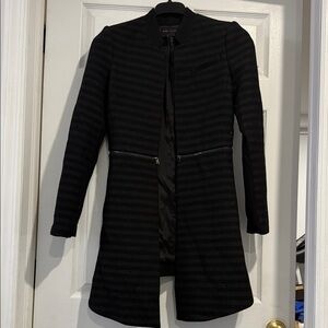 BCBGMaxAzria Black Striped Women's Blazer